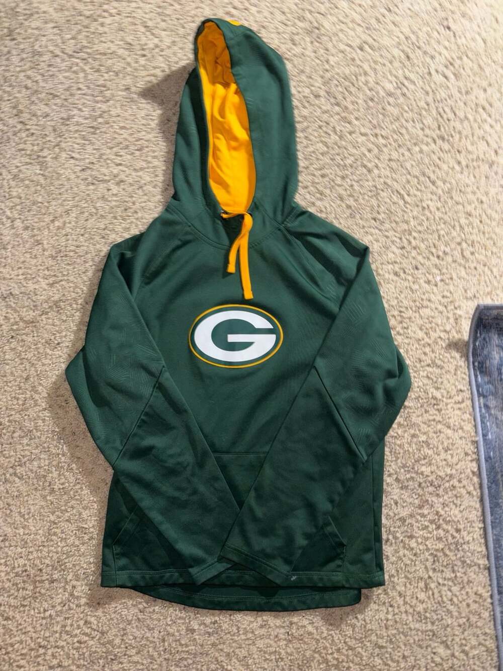 Fanatics Green Bay Packers Hoodie Size M Green Yellow NFL Sweatshirt